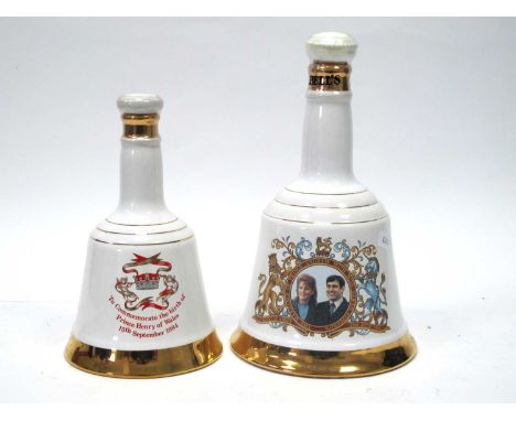 Whisky - Bell's Commemorative Royal Bell Decanters. (2)