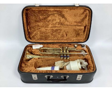 A Lafleur Trumpet, imported by Boosey and Hawkes, London, numbered 043748, in fitted case.