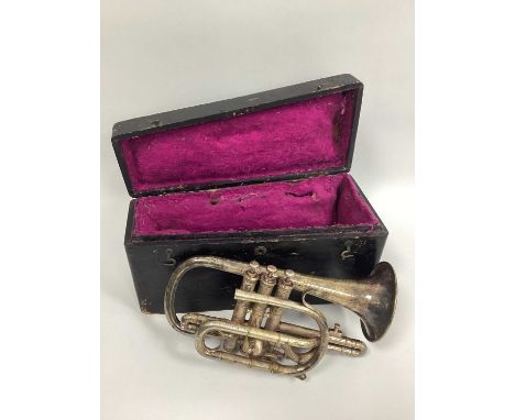 A Boosey and Co. Trumpet, Class A light valve, numbered 60046, in fitted case.