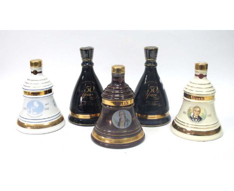 Whisky - Bell's Commemorative Bell Decanters; including Greatest Scottish Inventors, Limited Edition HM Queen Elizabeth II 50