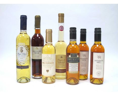 Wine - Grappa di Barolo, 50cl.; Dessert Wine, 50cl.; Royal Tokaji Late Harvest 2015, 50cl.; Botrytis Semillon 2005, 37.5cl.; 