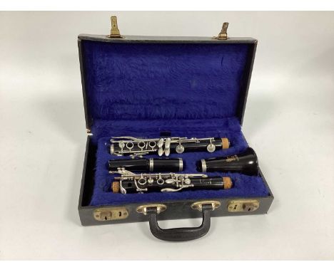 A Boosey and Hawkes, London 'Regent' Clarinet, in a fitted case.