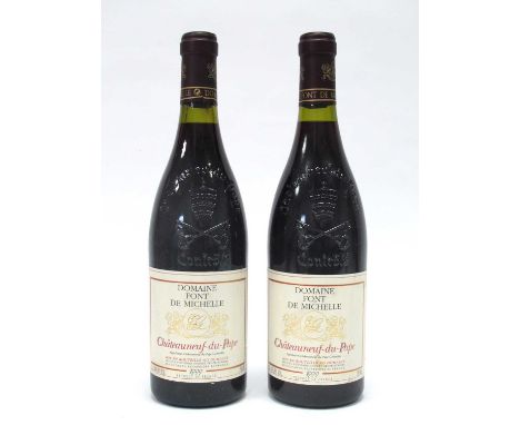 Wine - Chateauneuf Du Pape 1999, Domaine Font De Michelle, 750ml., 14% Vol., two bottles. (2)