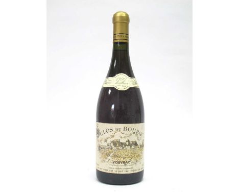 Wine - Clos Du Bourg Vouvray 1990 Moelleux, 750ml., 12% Vol.