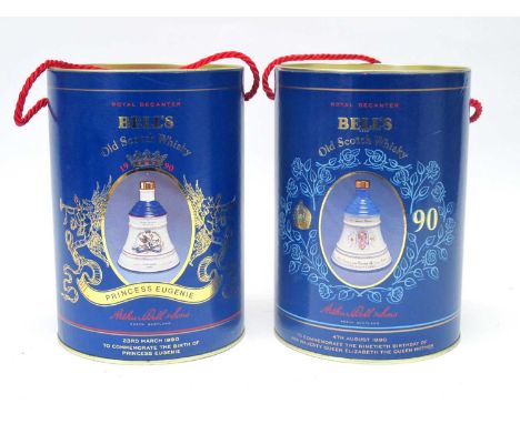 Whisky - Bell's Commemorative Royal Bell Decanters, boxed. (2)