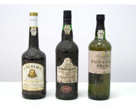 Port - Fonseca White Port, 75cl, 20% Vol; W. &amp; J. Graham's 1992 Late Bottled Vintage Port, 75cl., 20% Vol.; Lagrima Adria