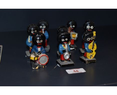 A group of eight vintage Robertson jam jar figurines