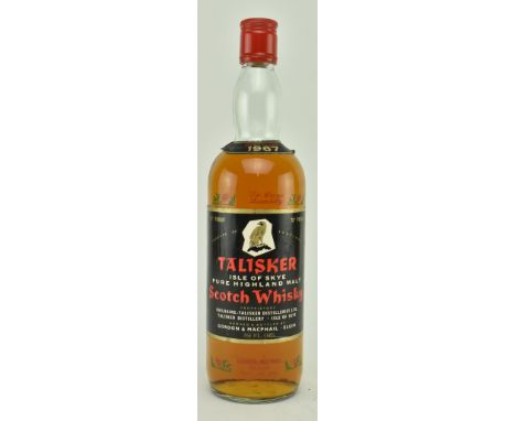 A bottle of 1967 Talisker Isle of Skye Pure Highland Malt Scotch Whisky, 70&nbsp;proof, 26 2/3 fl ozs.