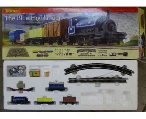 A Hornby The Blue Highlander, R1101, OO gauge model railway set, boxed 