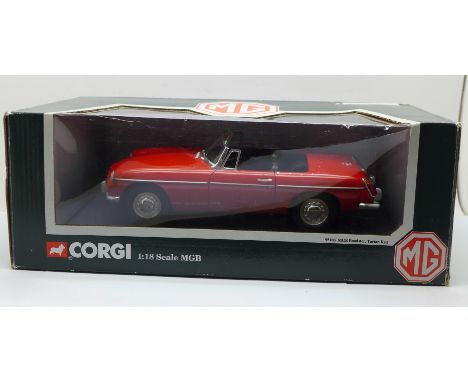 A Corgi 1:18 scale MGB model vehicle, boxed 