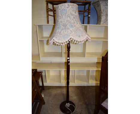 MAHOGANY LAMP STANDARD