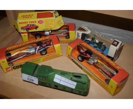 COLLECTION OF CORGI TOYS INCLUDING SMALL RAILWAY ENGINE