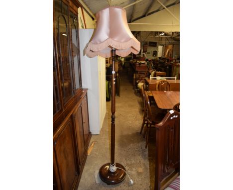 MAHOGANY LAMP STANDARD
