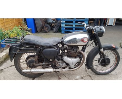 1960 BSA A10, 650 cc. Registration number OVL 644. Frame number GA7 1898. Engine number DA10 8867. A new 650cc twin joined BS