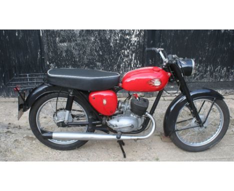 1964 BSA Bantam D7 Super, 172 cc. Registration number PTU 380B. Frame number D7 40958. Engine number ED7B 265594. BSA's gover