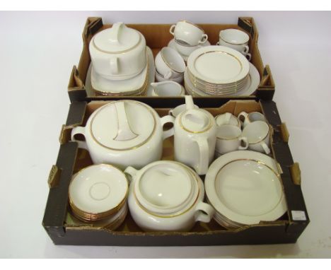 An Eschenbach extensive dinner and coffee service comprising six dinner plates, six medium plates, six dessert bowls, six twi