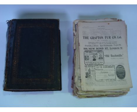A 19th Century family bible with steel engravings and a small collection of "The Sketch" magazing, mostly 1903/04. 