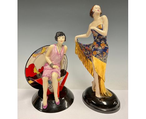 A Kevin Francis figure, Young Clarice Cliff, Trilogy, designed by John Michael, modelled by Andy Moss, limited edition 694/90