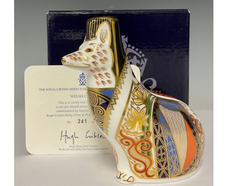 A Royal Crown Derby model, The National Dogs Collection, Welsh Corgi, commissioned by Sinclairs to celebrate the Royal Crown 