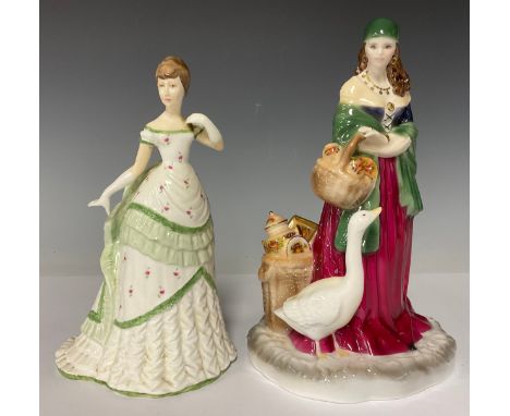 A Royal Worcester figure, Fruit Seller At The Nottingham Goose Fair, exclusive commission for The Guild of Specialist Gift re