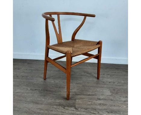 IN THE MANNER OF HANS WEGNER (DANISH 1914-2007) FOR CARL HANSEN & SON, CH24 ‘WISHBONE’ CHAIR ORIGINALLY DESIGNED 1949, with c