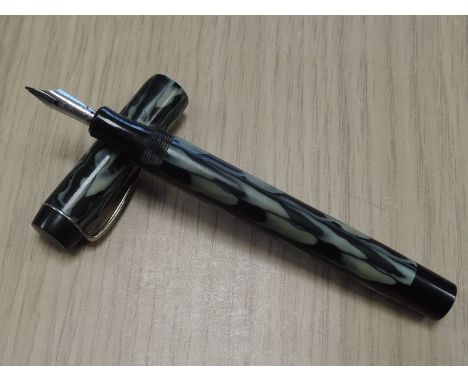 An Abbey 'The Roll-Rite Pen' button fill fountain pen, boxed