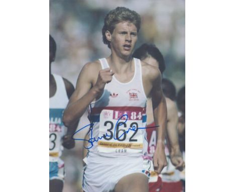 Athletics Steve Cram signed 12x8 inch colour photo. Stephen Cram, CBE (born 14 October 1960) is a British retired track and f