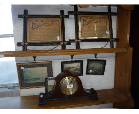 PORTLAND INTEREST: Two Victorian Salvation Army  certificates relating to the White family, in Oxford frames, similar prints 