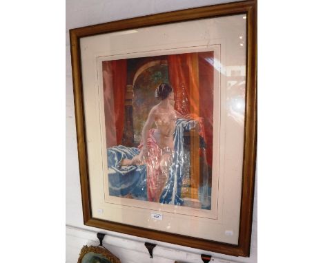 WILLIAM RUSSELL FLINT: A signed, Frost and Reed print of a nude woman, 'Susanna' published 1934