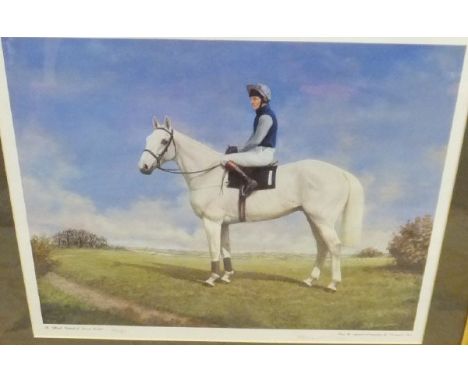 AFTER DESMOND SNEE "The Official Portrait of Desert Orchid", limited edition colour print No'd 666/750, signed in pencil lowe