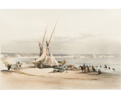After DAVID ROBERTS (1796-1864) British
Cairo From the Gate of Citizenib, Looking Towards the Desert of Suez; together with B