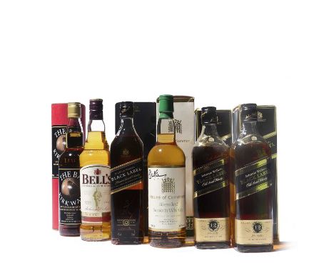 Johnnie Walker 12YO Black Label (3)Bells Original (1)House of Commons Blended Scotch (Gordon & MacPhail) (1)The Ba Kirkwall 8