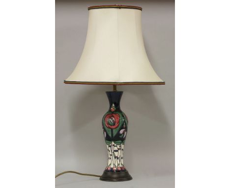 A Moorcroft ÈRennie MackintoshÉ table lamp,  34.5cm