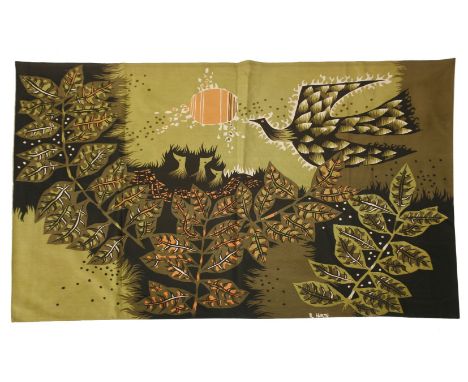A Braun tapestry, 'Les Grandes Esperanols', designed by Raymond Hurtu, numbered 139/200, signed on label, 173cm wide 116cm hi