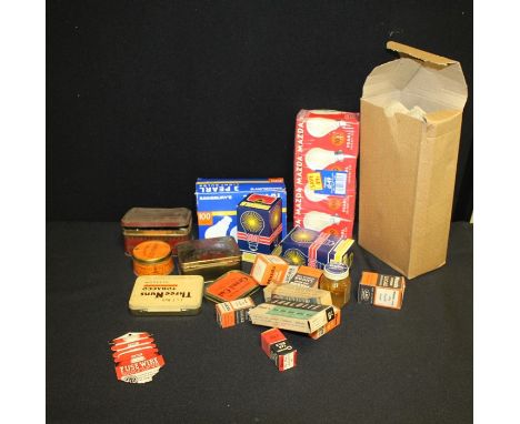 Collection of Vintage car and bike bulbs, to include Lucas Lamps, Osram, Mazda, mostly boxed