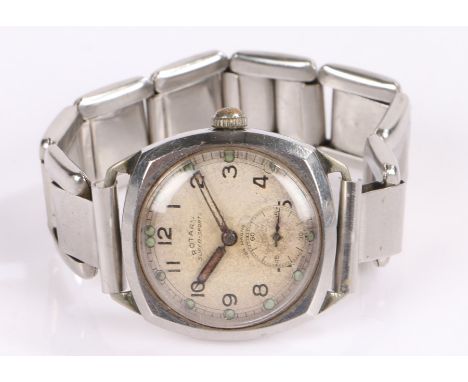 Rotary stainless steel Gentleman's wristwatch 