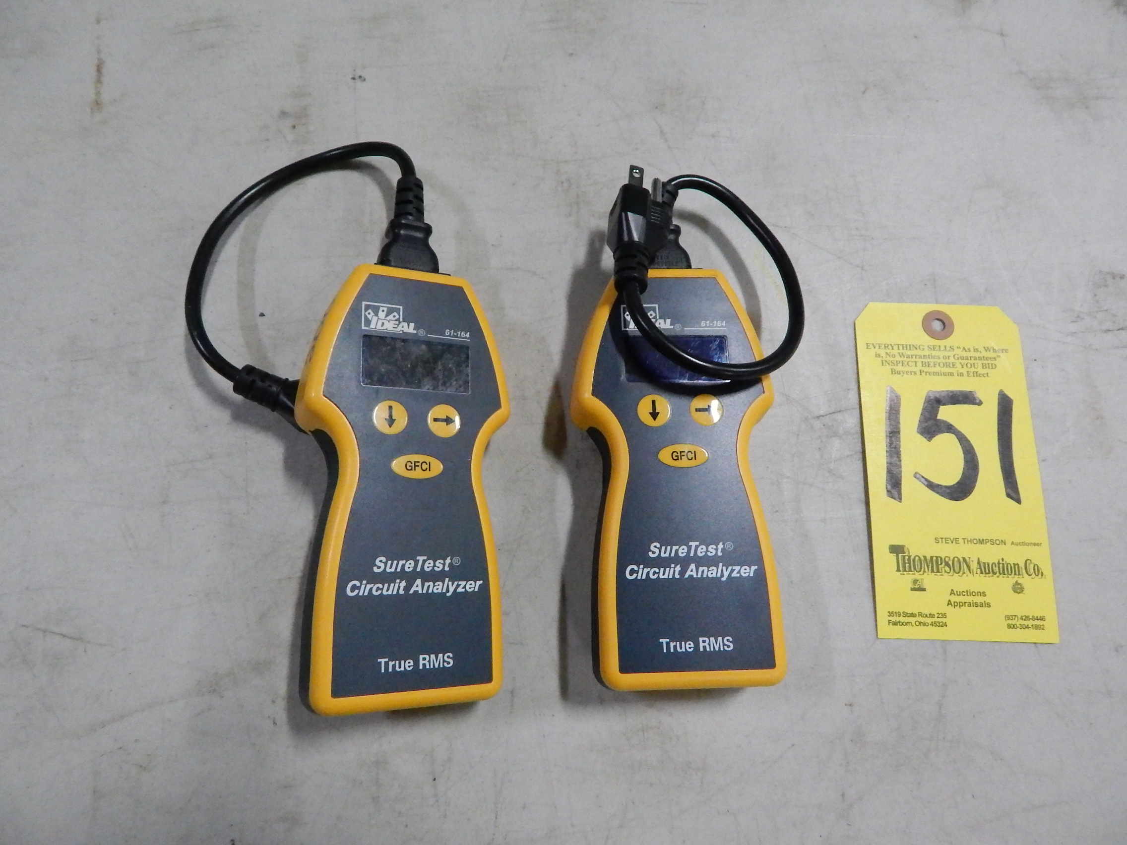 (2) Ideal 61164 Sure Test Circuit Analyzers