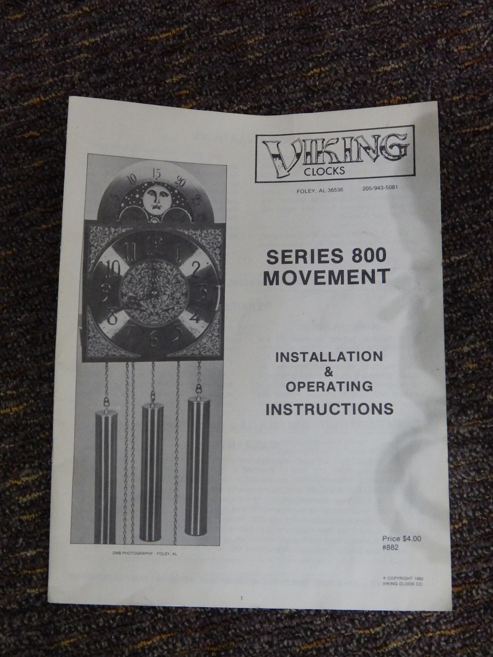 Viking Series 800 Grandfather Clock