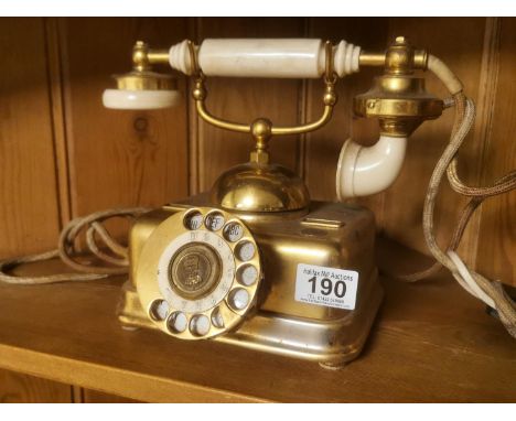 Early KTK Kjobenhavns Danish Skeletal Desk Phone - frm the Con Cluskey (The Bachelors) Estate