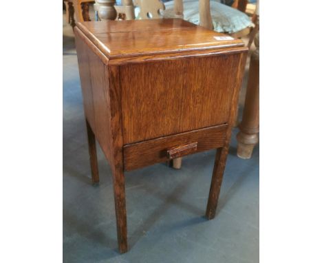 Vintage 1930's Oak Sewing Table