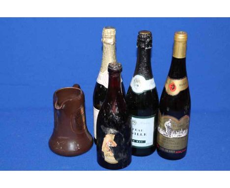 ASSORTED SPIRITS
Includes full size bottles of Beaujolais, Chateau Belnor and Chateau Manville. Also 17 miniatures (such as B
