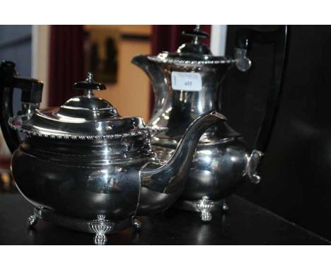 SILVER PLATED FOUR PIECE TEA SERVICE
including cake stand etc