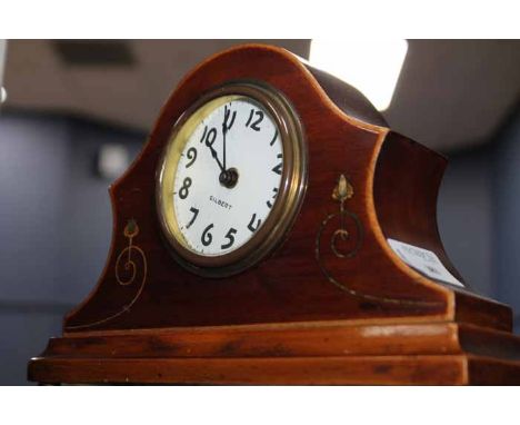 EDWARDIAN INLAID MANTEL CLOCK