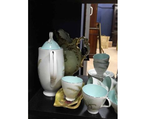 ROYAL ALBERT 'FESTIVAL' PATTERN COFFEE SET
comprising a coffee pot, cream, sugae, six cups and saucers; together with an Empi