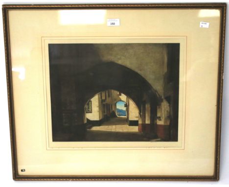After Sir David Young Cameron RA (Scottish, 1865-1945) a signed print, In Provence. Signed in pencil lower right, printed by 