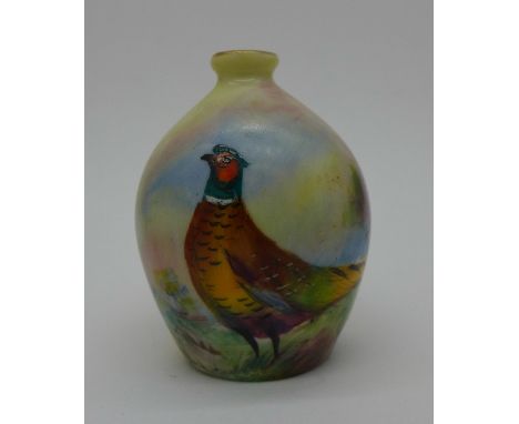 A Worcester Locke & Co. vase, Stinton, 62mm