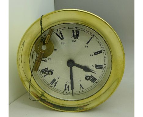 A German made chiming ship's clock