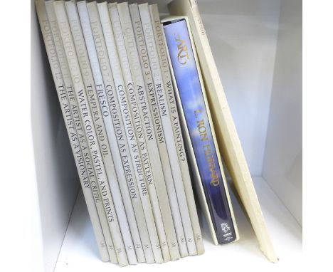 The Metropolitan Museum of Art Seminars in Art, twelve portfolios, a Degas print book and one other art book, Art, L. Ron Hub