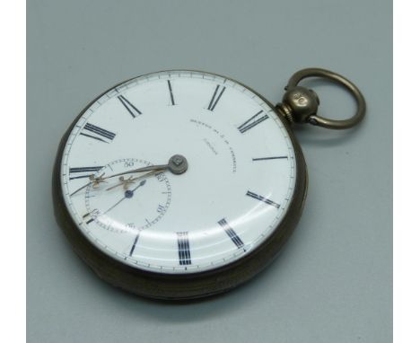 A silver pocket watch, Benson, 03 &amp; 16 Cornhill, London 