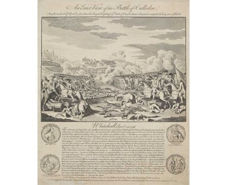 JACOBITE ENGRAVINGS, A COLLECTION, INCLUDING THE HIGHLAND CHACE OR THE PURSUIT OF THE REBELS, 21 FEB. 1745 engraving by C. Mo